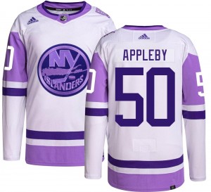 Adidas Men's Kenneth Appleby New York Islanders Men's Authentic Hockey Fights Cancer Jersey