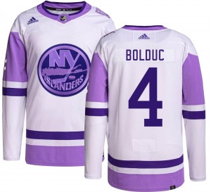 Adidas Men's Samuel Bolduc New York Islanders Men's Authentic Hockey Fights Cancer Jersey