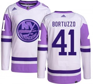Adidas Men's Robert Bortuzzo New York Islanders Men's Authentic Hockey Fights Cancer Jersey