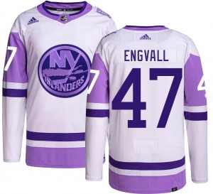 Adidas Men's Pierre Engvall New York Islanders Men's Authentic Hockey Fights Cancer Jersey
