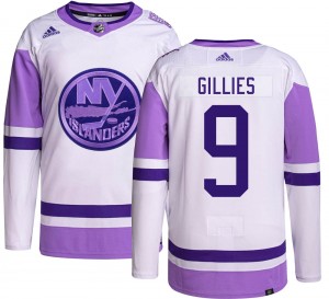 Adidas Men's Clark Gillies New York Islanders Men's Authentic Hockey Fights Cancer Jersey