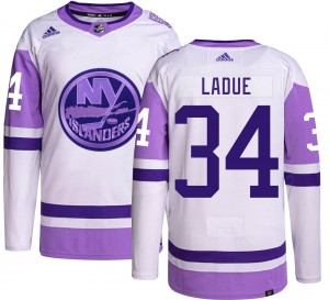 Adidas Men's Paul LaDue New York Islanders Men's Authentic Hockey Fights Cancer Jersey