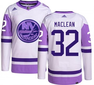 Adidas Men's Kyle Maclean New York Islanders Men's Authentic Kyle MacLean Hockey Fights Cancer Jersey