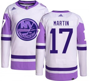 Adidas Men's Matt Martin New York Islanders Men's Authentic Hockey Fights Cancer Jersey