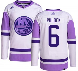 Adidas Men's Ryan Pulock New York Islanders Men's Authentic Hockey Fights Cancer Jersey