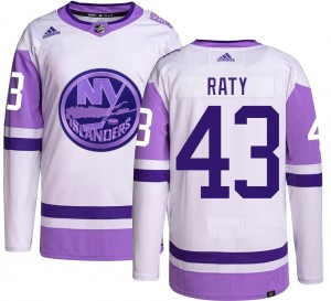 Adidas Men's Aatu Raty New York Islanders Men's Authentic Hockey Fights Cancer Jersey