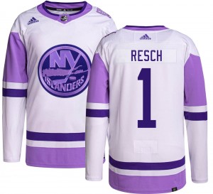 Adidas Men's Glenn Resch New York Islanders Men's Authentic Hockey Fights Cancer Jersey