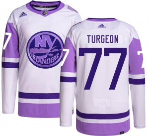 Adidas Men's Pierre Turgeon New York Islanders Men's Authentic Hockey Fights Cancer Jersey