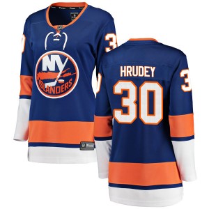 Fanatics Branded Kelly Hrudey New York Islanders Women's Breakaway Home Jersey - Blue