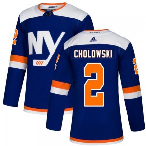 Adidas Dennis Cholowski New York Islanders Men's Authentic Alternate Jersey - Blue