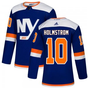 Adidas Simon Holmstrom New York Islanders Men's Authentic Alternate Jersey - Blue