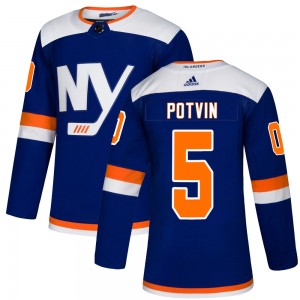 Adidas Denis Potvin New York Islanders Men's Authentic Alternate Jersey - Blue