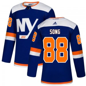 Adidas Andong Song New York Islanders Men's Authentic Alternate Jersey - Blue