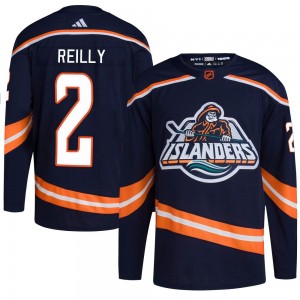 Adidas Mike Reilly New York Islanders Men's Authentic Reverse Retro 2.0 Jersey - Navy