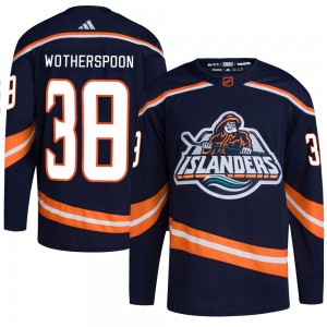 Adidas Parker Wotherspoon New York Islanders Men's Authentic Reverse Retro 2.0 Jersey - Navy