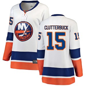 Fanatics Branded Cal Clutterbuck New York Islanders Women's Breakaway Away Jersey - White
