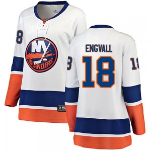 Fanatics Branded Pierre Engvall New York Islanders Women's Breakaway Away Jersey - White