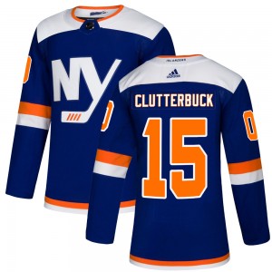Adidas Cal Clutterbuck New York Islanders Youth Authentic Alternate Jersey - Blue