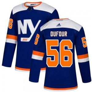 Adidas William Dufour New York Islanders Youth Authentic Alternate Jersey - Blue