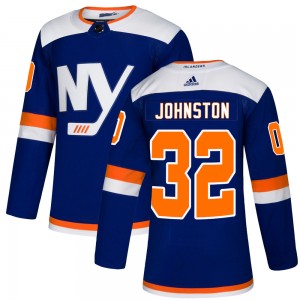 Adidas Ross Johnston New York Islanders Youth Authentic Alternate Jersey - Blue