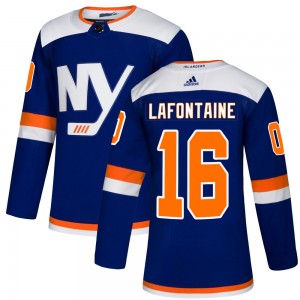 Adidas Pat LaFontaine New York Islanders Youth Authentic Alternate Jersey - Blue