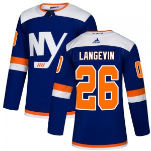 Adidas Dave Langevin New York Islanders Youth Authentic Alternate Jersey - Blue
