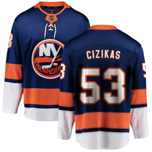 Fanatics Branded Casey Cizikas New York Islanders Men's Home Breakaway Jersey - Blue