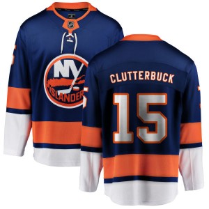 Fanatics Branded Cal Clutterbuck New York Islanders Men's Home Breakaway Jersey - Blue
