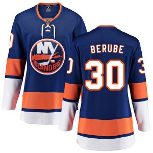 Fanatics Branded Jean-Francois Berube New York Islanders Women's Home Breakaway Jersey - Blue
