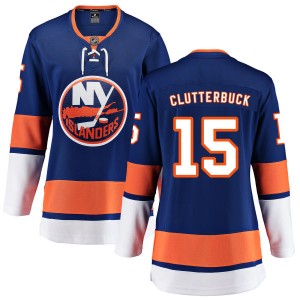 Fanatics Branded Cal Clutterbuck New York Islanders Women's Home Breakaway Jersey - Blue