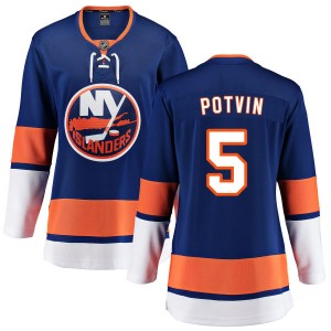 Fanatics Branded Denis Potvin New York Islanders Women's Home Breakaway Jersey - Blue