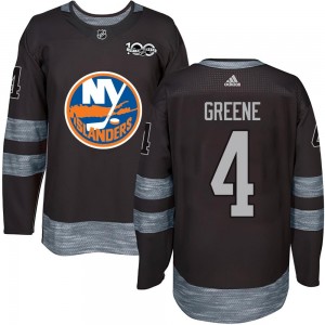Andy Greene New York Islanders Men's Authentic Black 1917- 100th Anniversary Jersey - Green