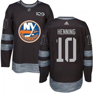 Lorne Henning New York Islanders Men's Authentic 1917- 100th Anniversary Jersey - Black