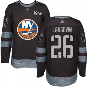 Dave Langevin New York Islanders Men's Authentic 1917- 100th Anniversary Jersey - Black