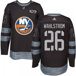 Oliver Wahlstrom New York Islanders Men's Authentic 1917- 100th Anniversary Jersey - Black