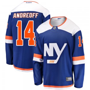 Fanatics Branded Andy Andreoff New York Islanders Youth Breakaway Alternate Jersey - Blue