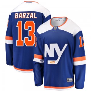 Fanatics Branded Mathew Barzal New York Islanders Youth Breakaway Alternate Jersey - Blue