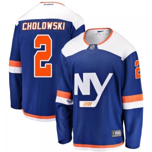 Fanatics Branded Dennis Cholowski New York Islanders Youth Breakaway Alternate Jersey - Blue