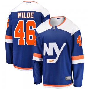 Fanatics Branded Bode Wilde New York Islanders Youth Breakaway Alternate Jersey - Blue