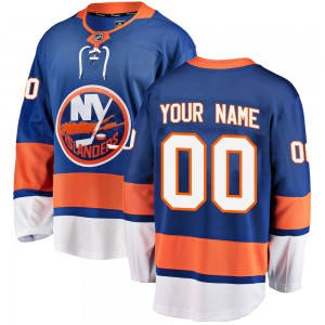 Fanatics Branded Custom New York Islanders Youth Breakaway Home Jersey - Blue