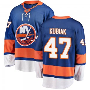 Fanatics Branded Jeff Kubiak New York Islanders Youth Breakaway Home Jersey - Blue