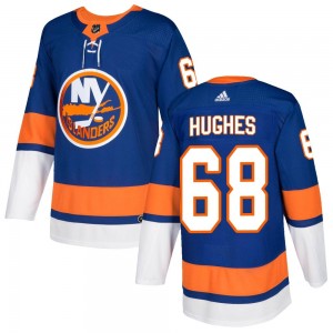 Adidas Bobby Hughes New York Islanders Men's Authentic Home Jersey - Royal