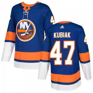 Adidas Jeff Kubiak New York Islanders Men's Authentic Home Jersey - Royal