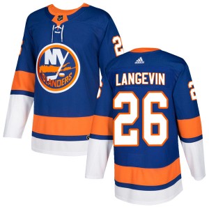 Adidas Dave Langevin New York Islanders Men's Authentic Home Jersey - Royal