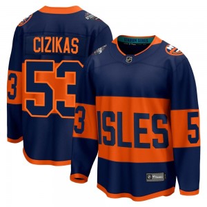 Fanatics Branded Casey Cizikas New York Islanders Men's Breakaway 2024 Stadium Series Jersey - Navy