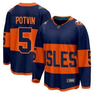 Fanatics Branded Denis Potvin New York Islanders Men's Breakaway 2024 Stadium Series Jersey - Navy