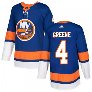 Adidas Andy Greene New York Islanders Youth Authentic ized Royal Home Jersey - Green