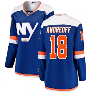 Fanatics Branded Andy Andreoff New York Islanders Women's Breakaway Alternate Jersey - Blue