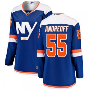 Fanatics Branded Andy Andreoff New York Islanders Women's Breakaway Alternate Jersey - Blue