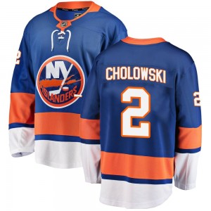 Fanatics Branded Dennis Cholowski New York Islanders Men's Breakaway Home Jersey - Blue
